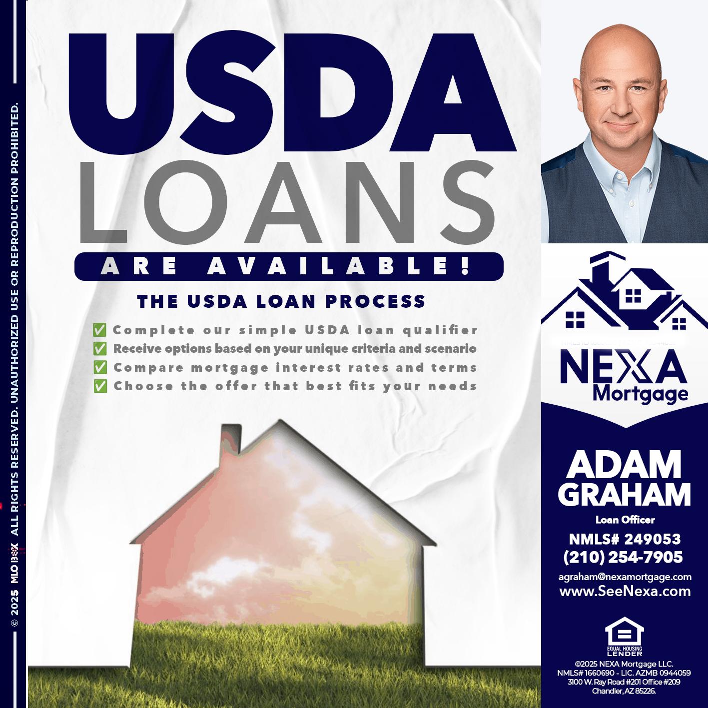 USDA LOANS - Adam Graham -Mortgage Loan Advisor