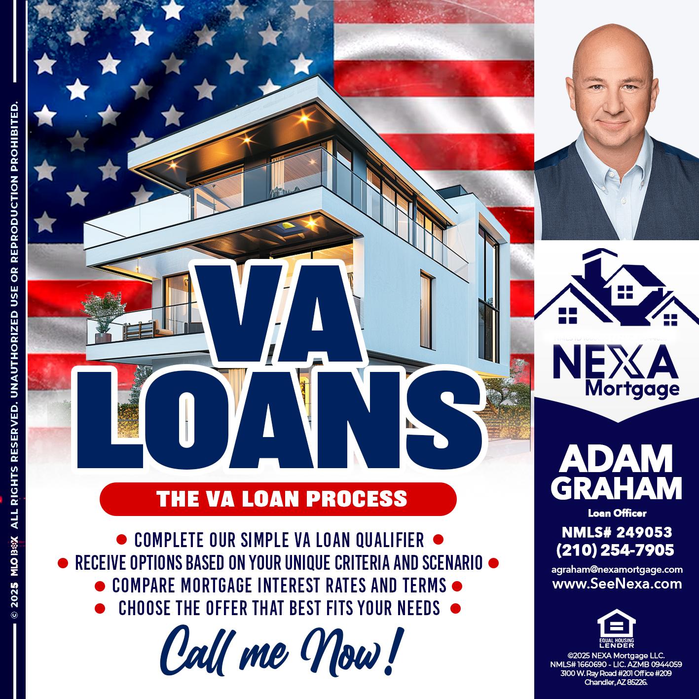 VA LOANS - Adam Graham -Mortgage Loan Advisor