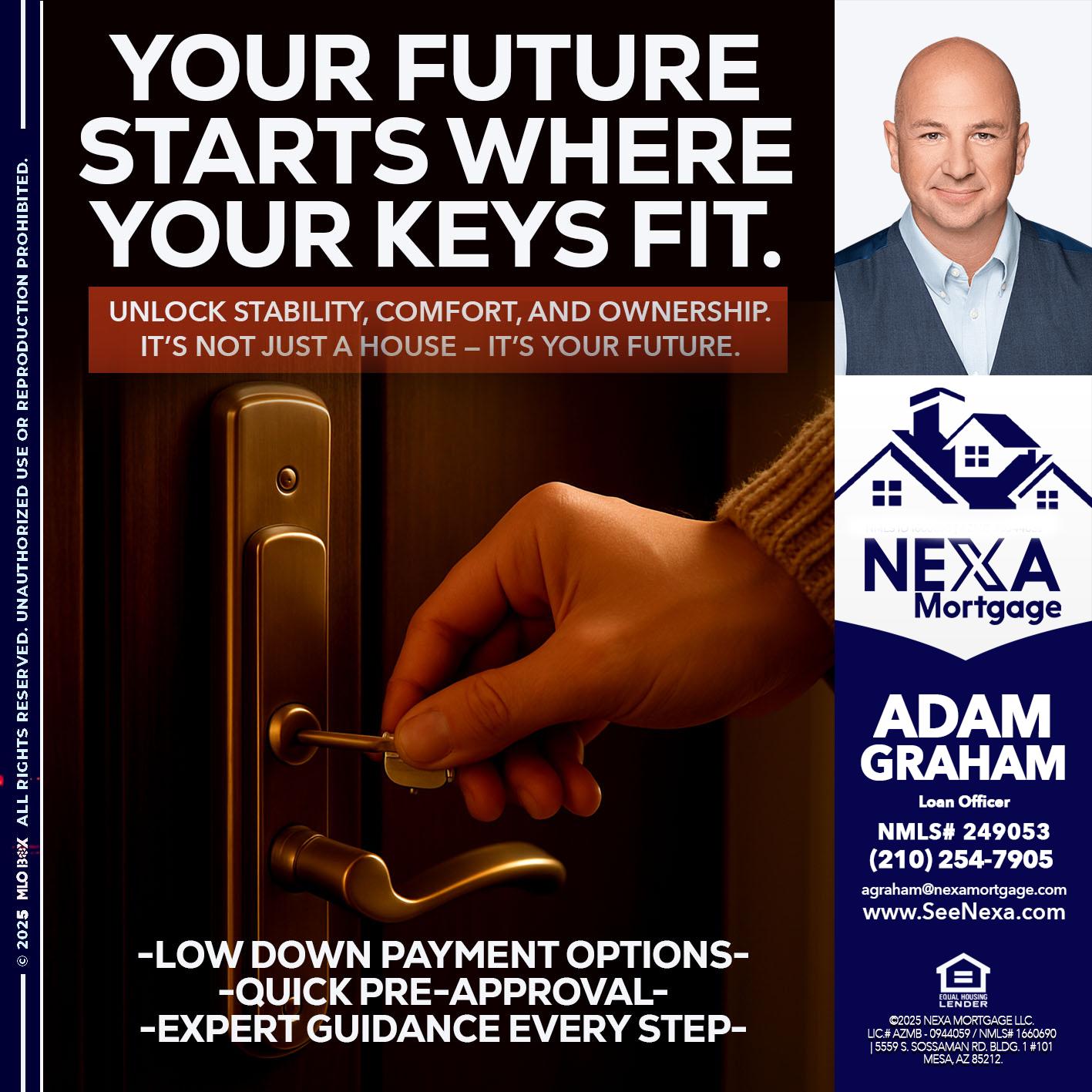 YOUR FUTURE - Adam Graham -Mortgage Loan Advisor