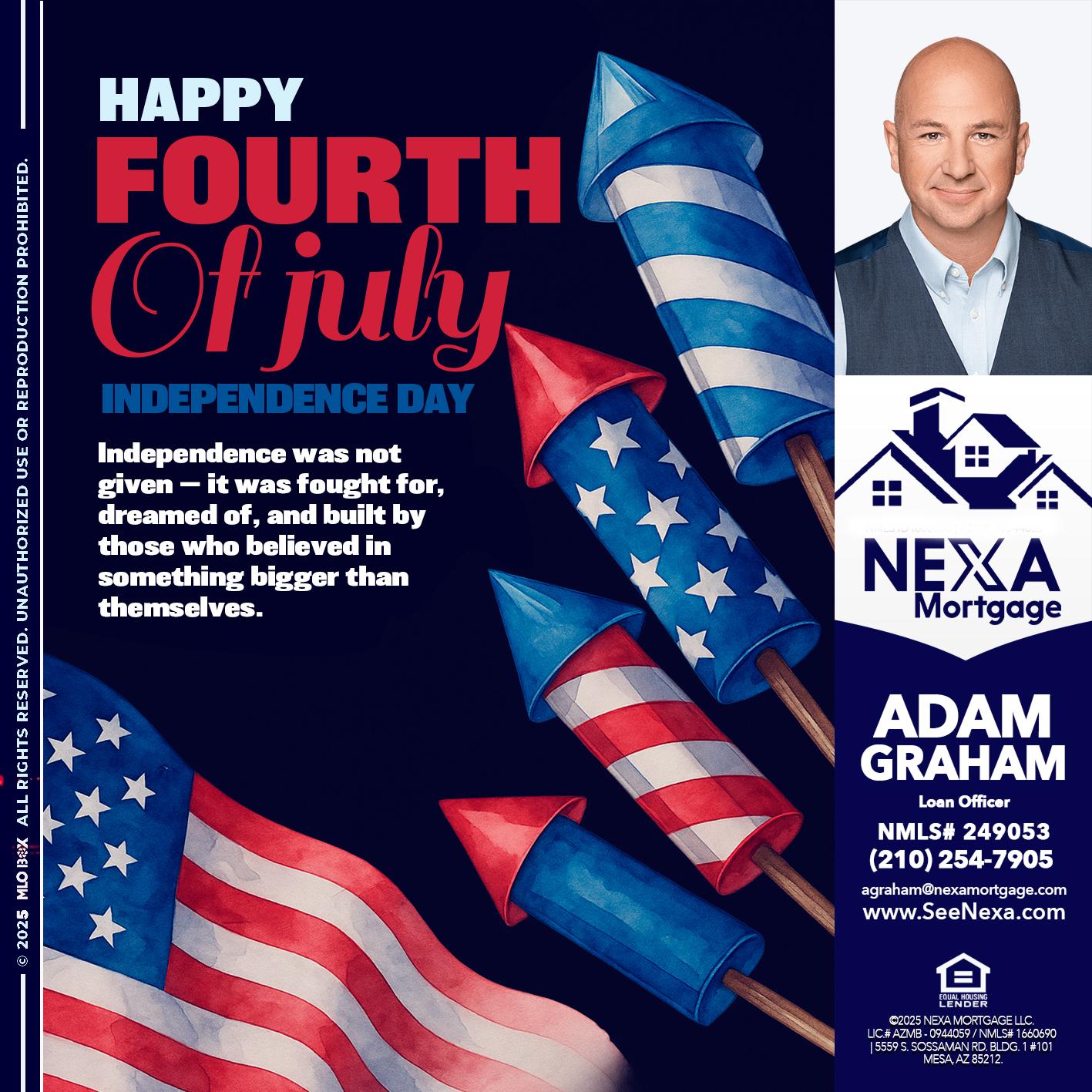 happy fourth - Adam Graham -Mortgage Loan Advisor