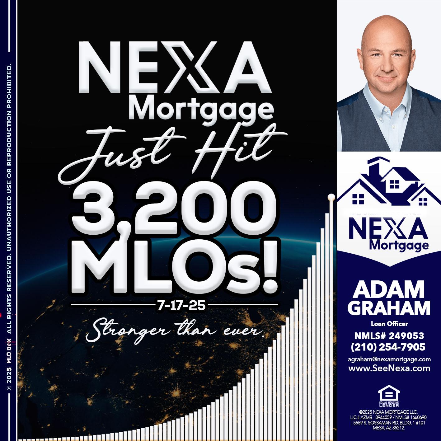 3200 MLOs - Adam Graham -Mortgage Loan Advisor