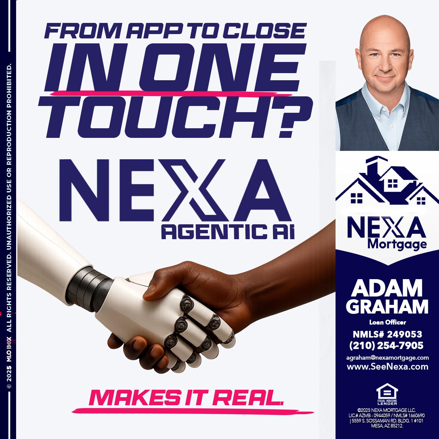 IN ONE TOUCH - Adam Graham -Mortgage Loan Advisor