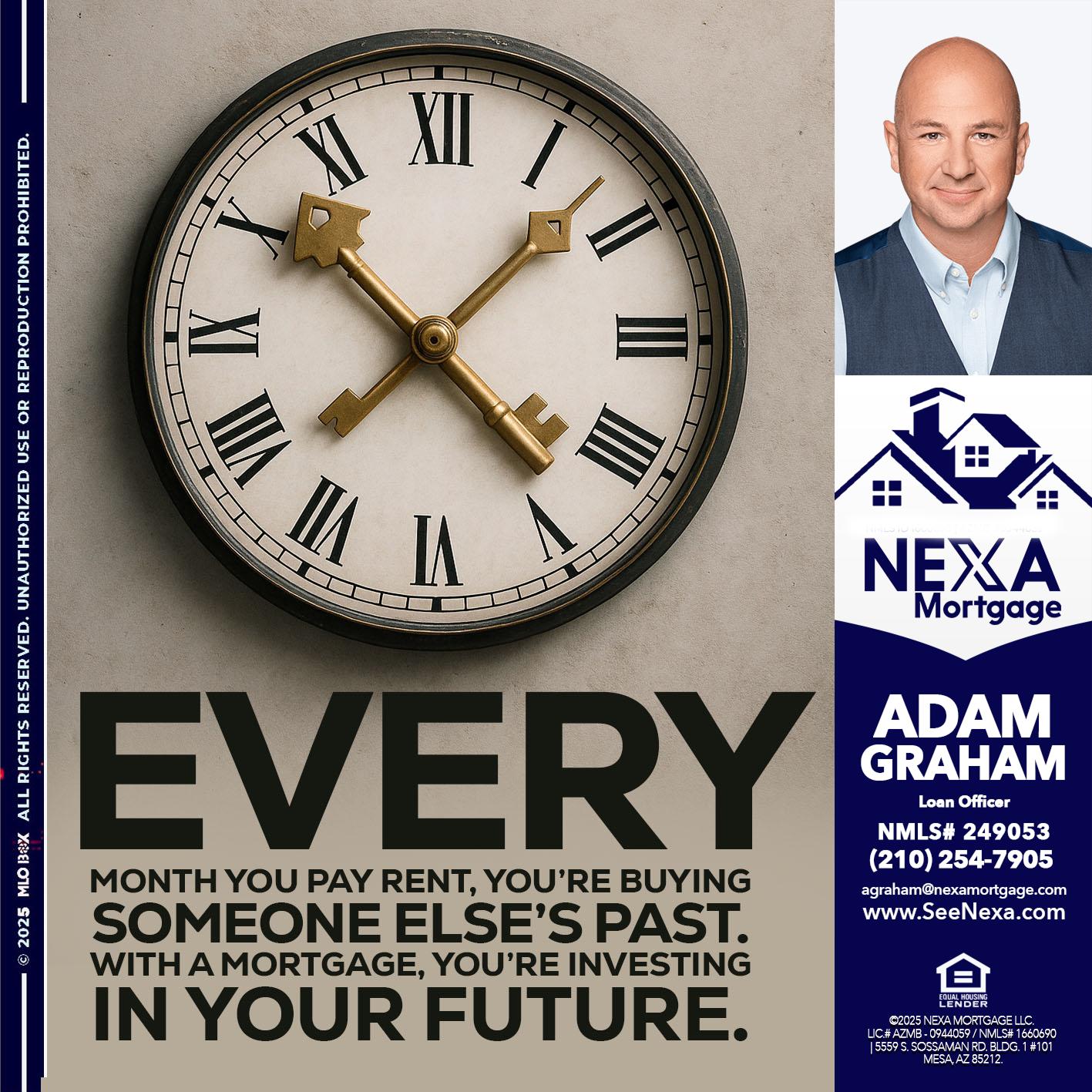 EVERY MONTH - Adam Graham -Mortgage Loan Advisor