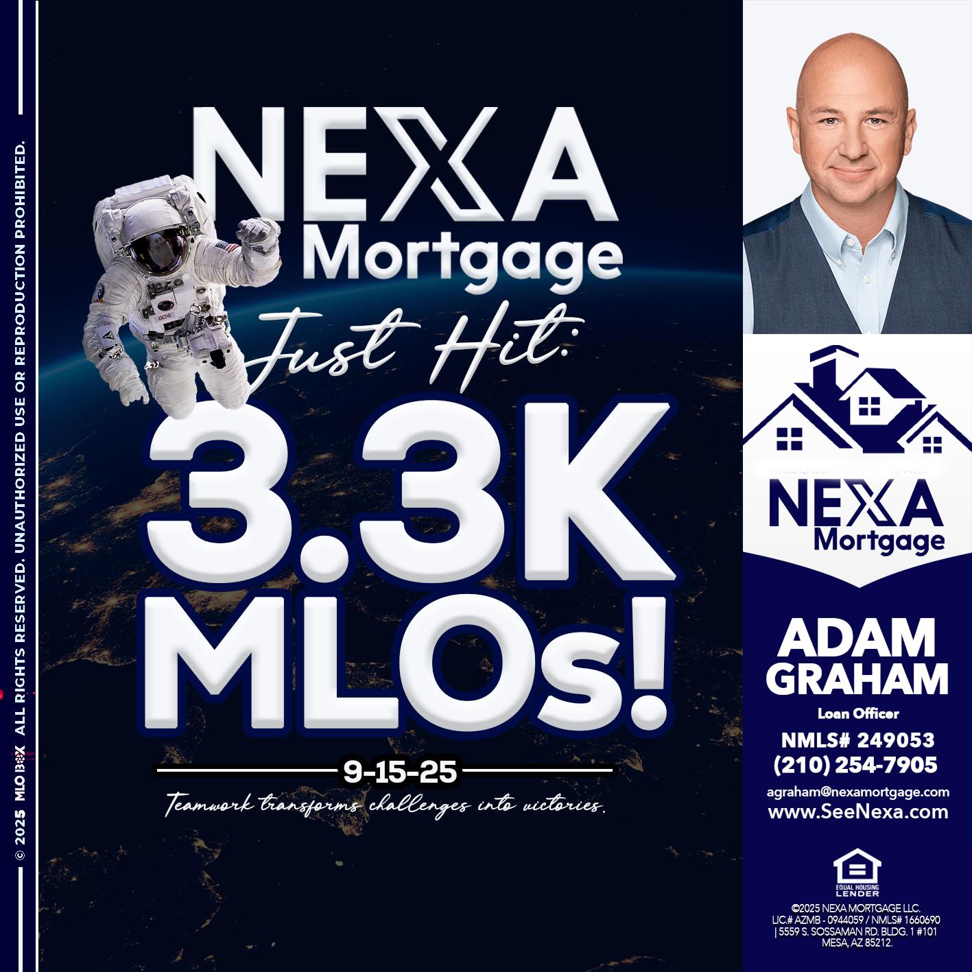 3.3K - Adam Graham -Mortgage Loan Advisor