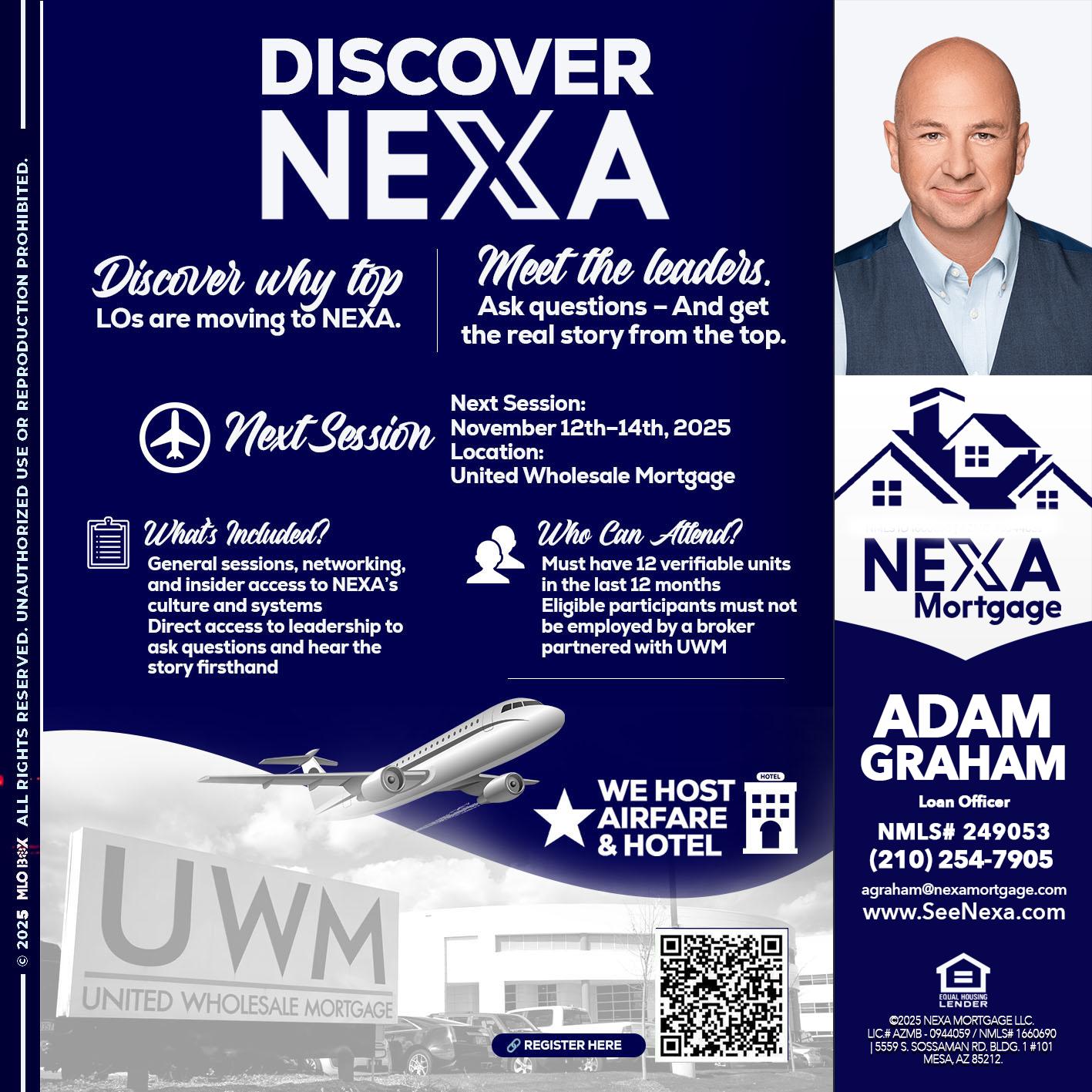 DISCOVER NEXA - Adam Graham -Mortgage Loan Advisor