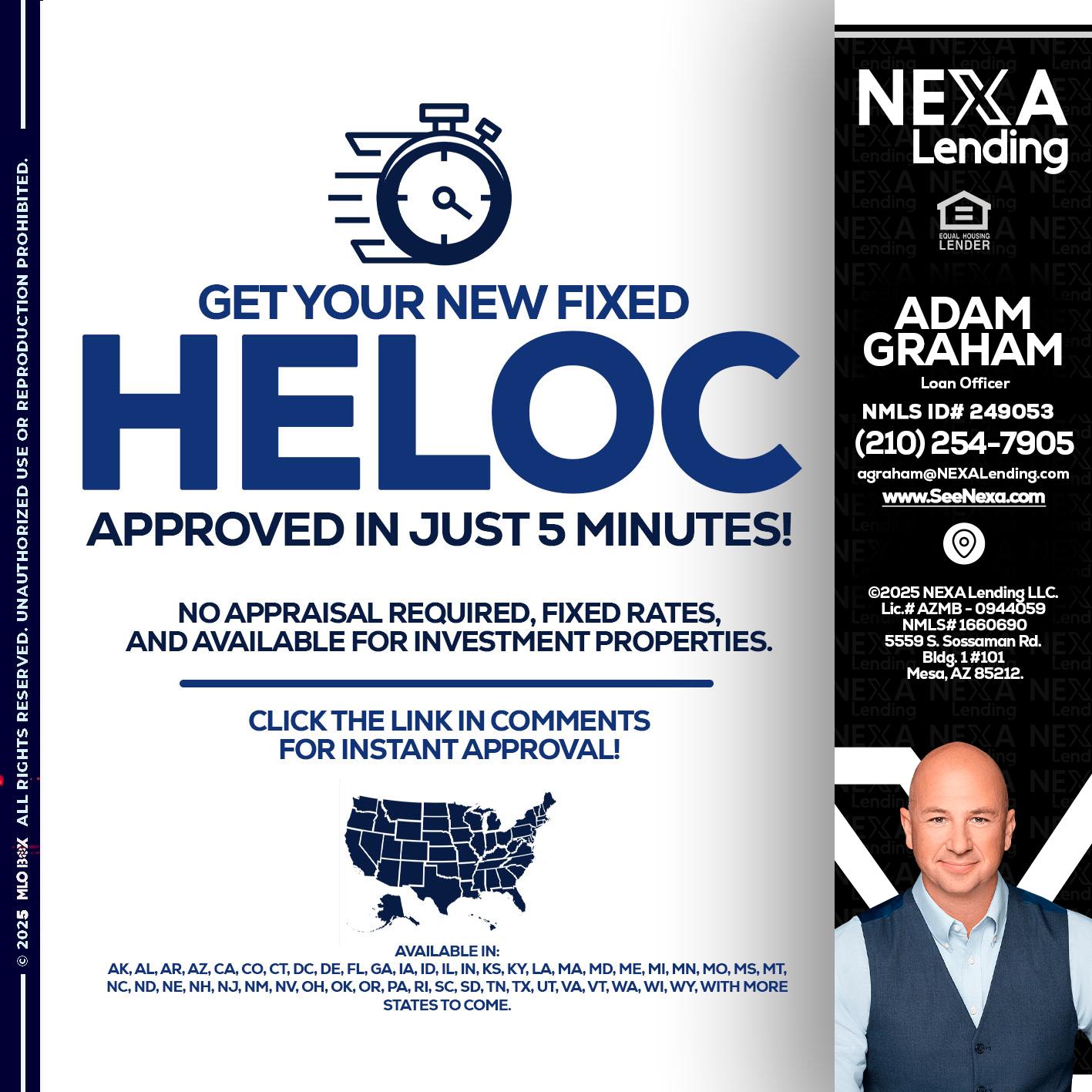 HELOC - Adam Graham -Mortgage Loan Advisor