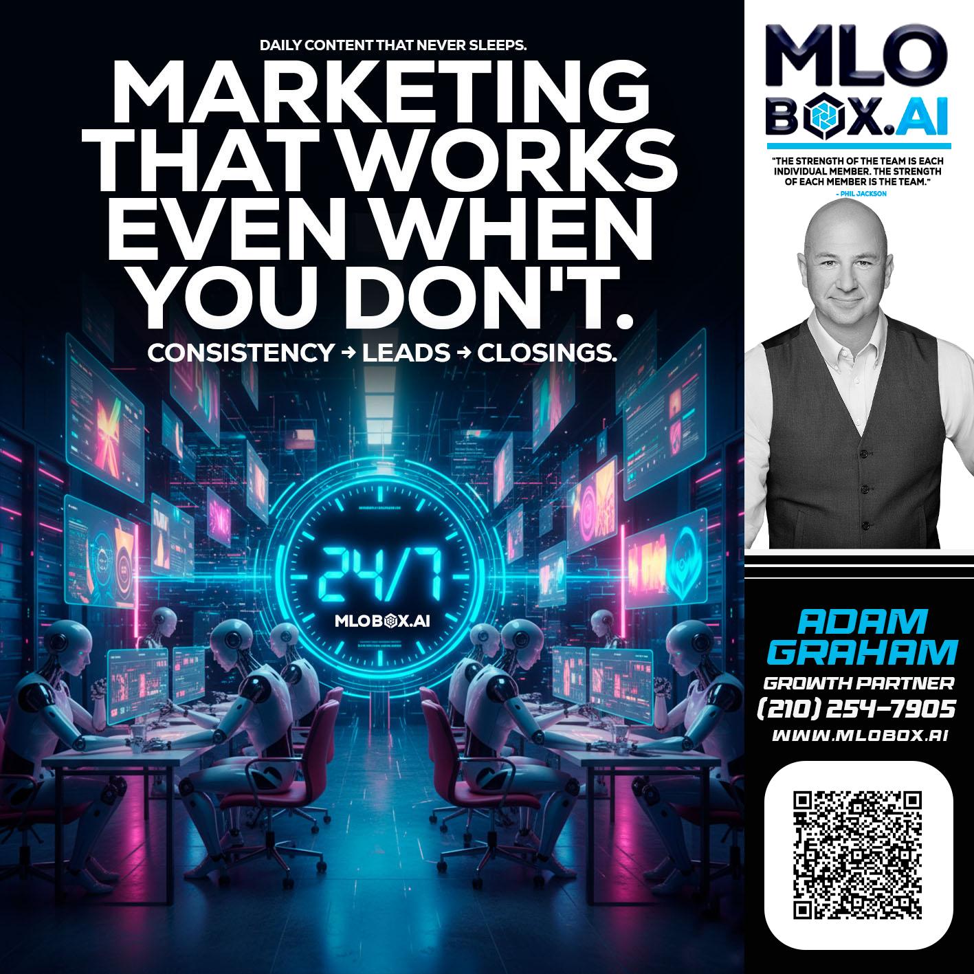 MARKETING THAT WORKS - Adam Graham -Mortgage Loan Advisor