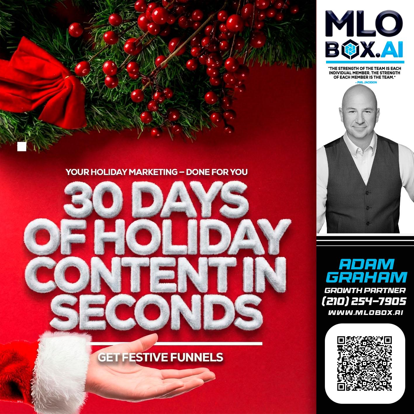 30 DAYS - Adam Graham -Mortgage Loan Advisor