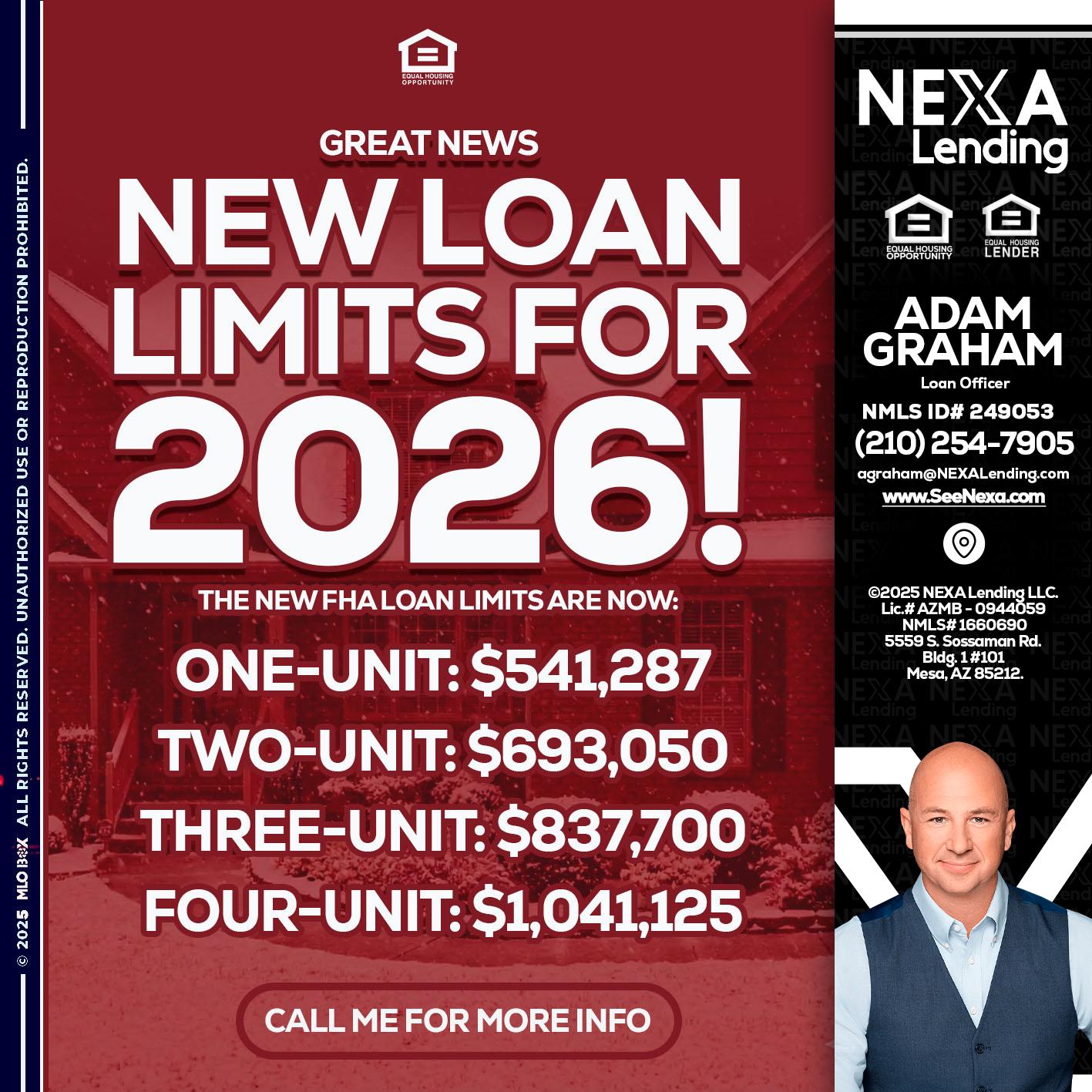 loan limits - Adam Graham -Mortgage Loan Advisor