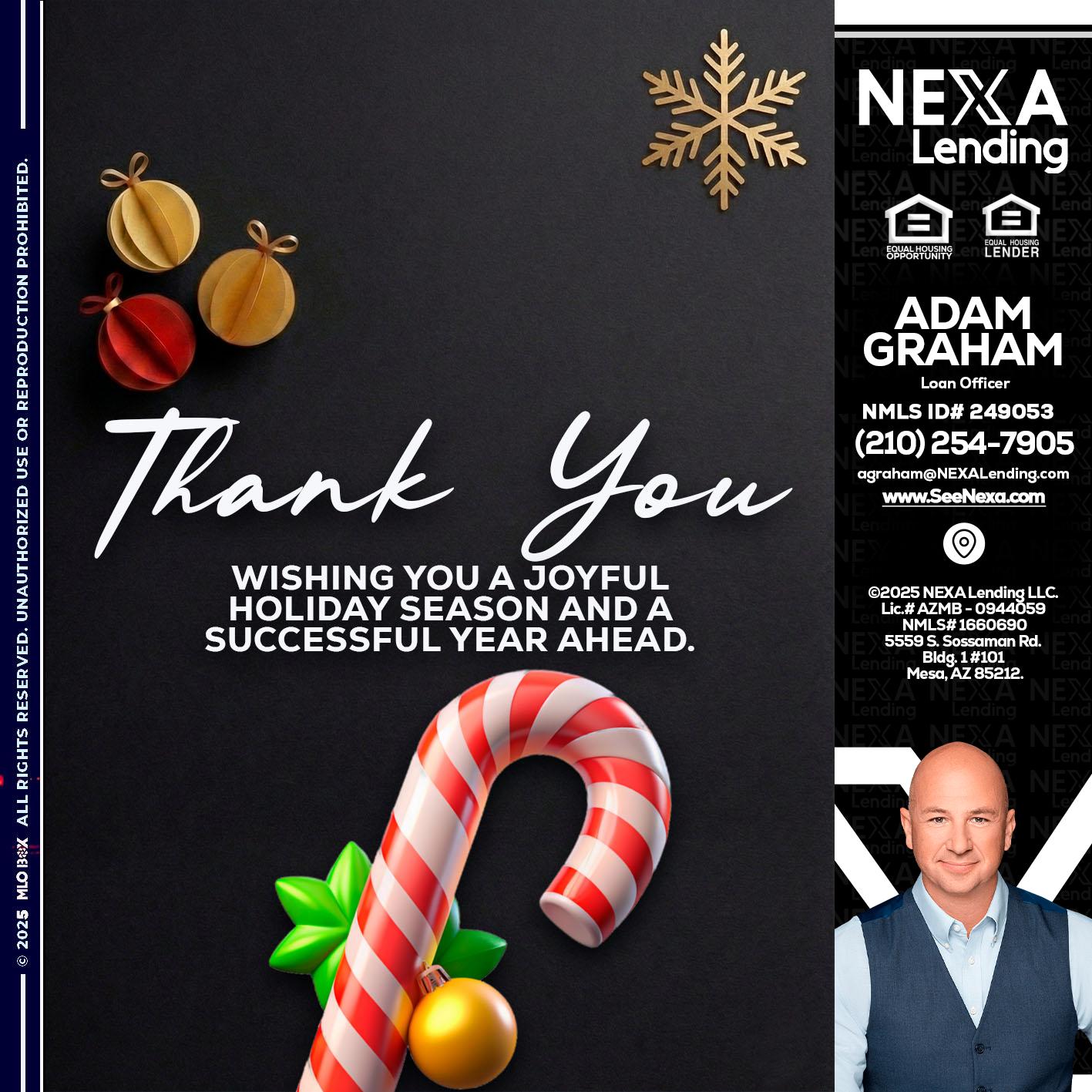 THANK YOU - Adam Graham -Mortgage Loan Advisor