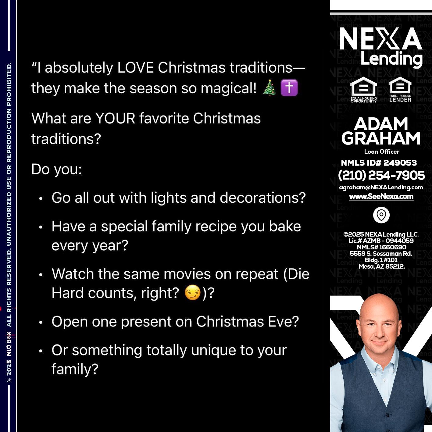I love christmas - Adam Graham -Mortgage Loan Advisor