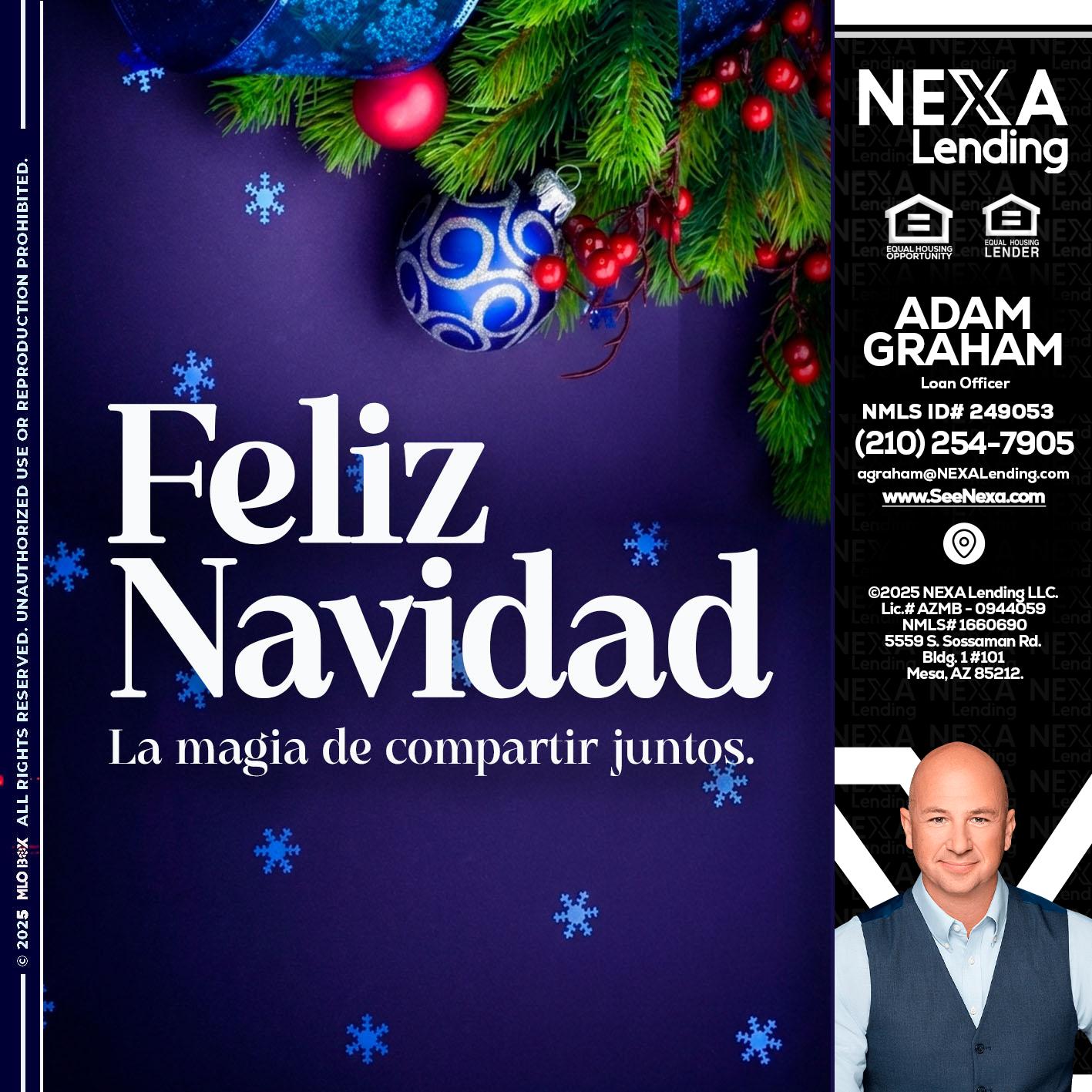 FELIZ NAVIDAD - Adam Graham -Mortgage Loan Advisor