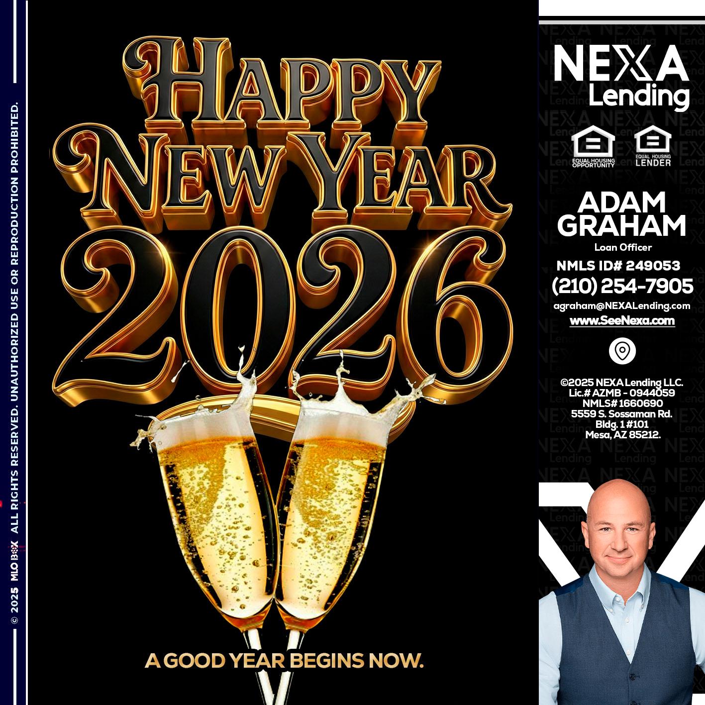 happy new year 2026 - Adam Graham -Mortgage Loan Advisor