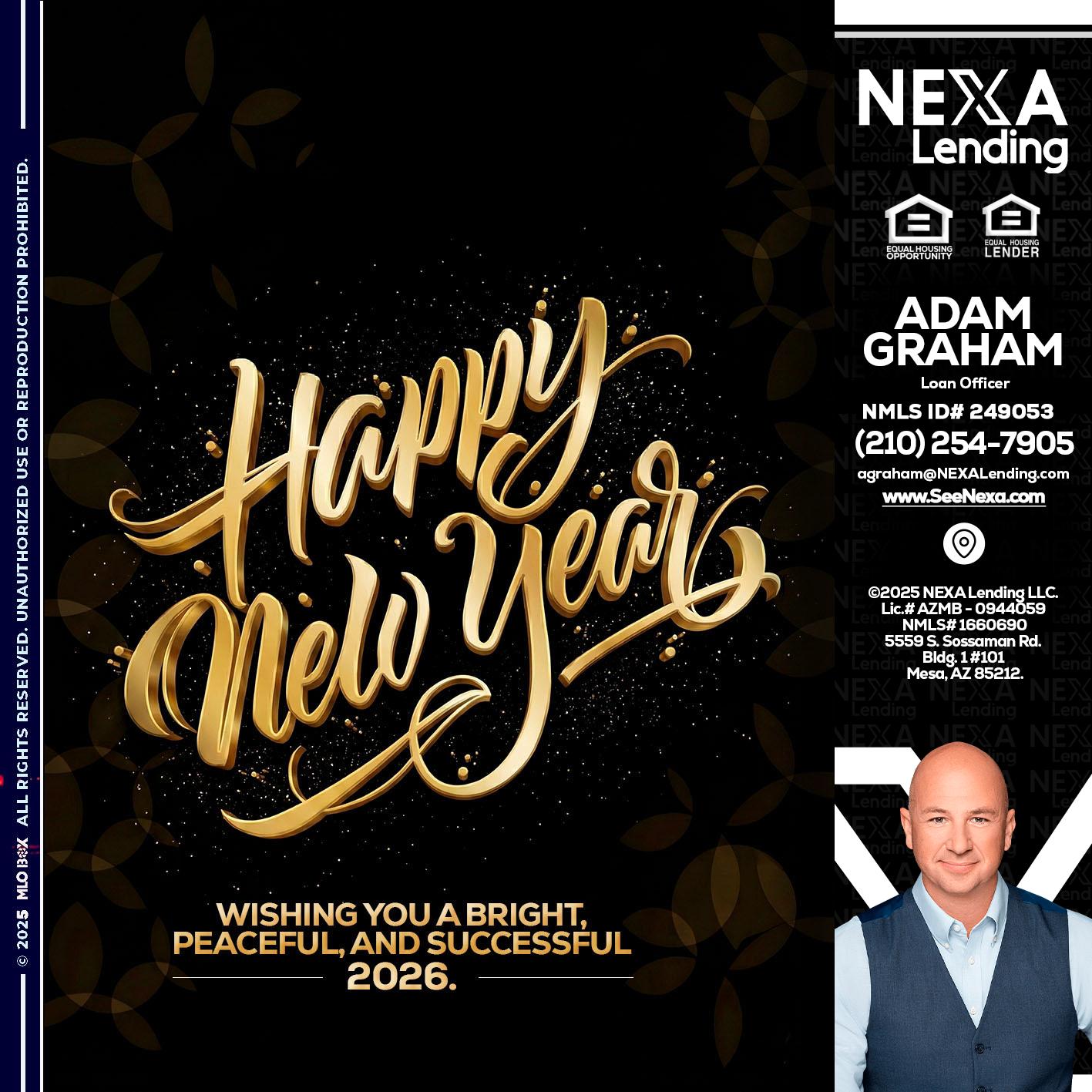 HAPPY NEW YEAR - Adam Graham -Mortgage Loan Advisor
