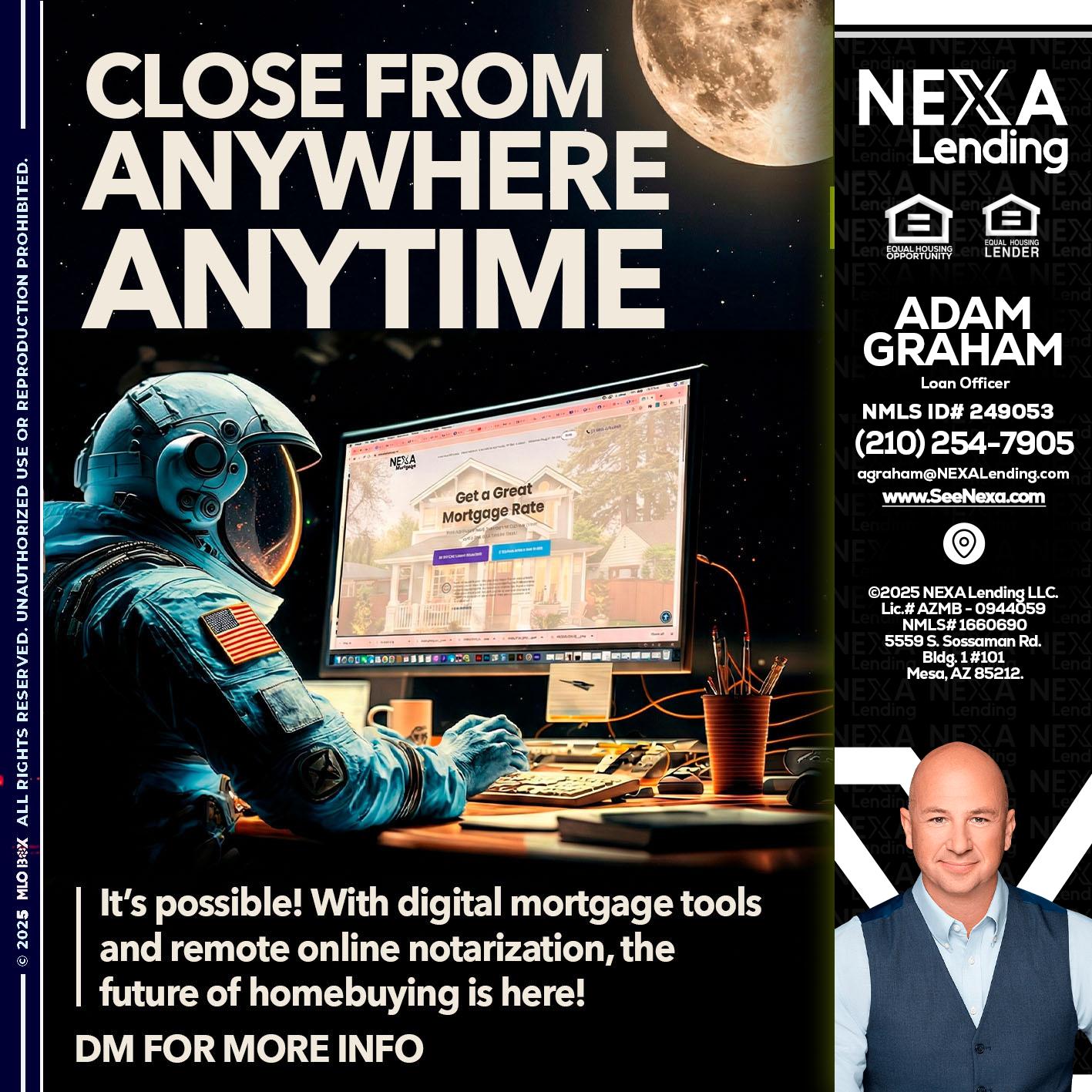 close from - Adam Graham -Mortgage Loan Advisor