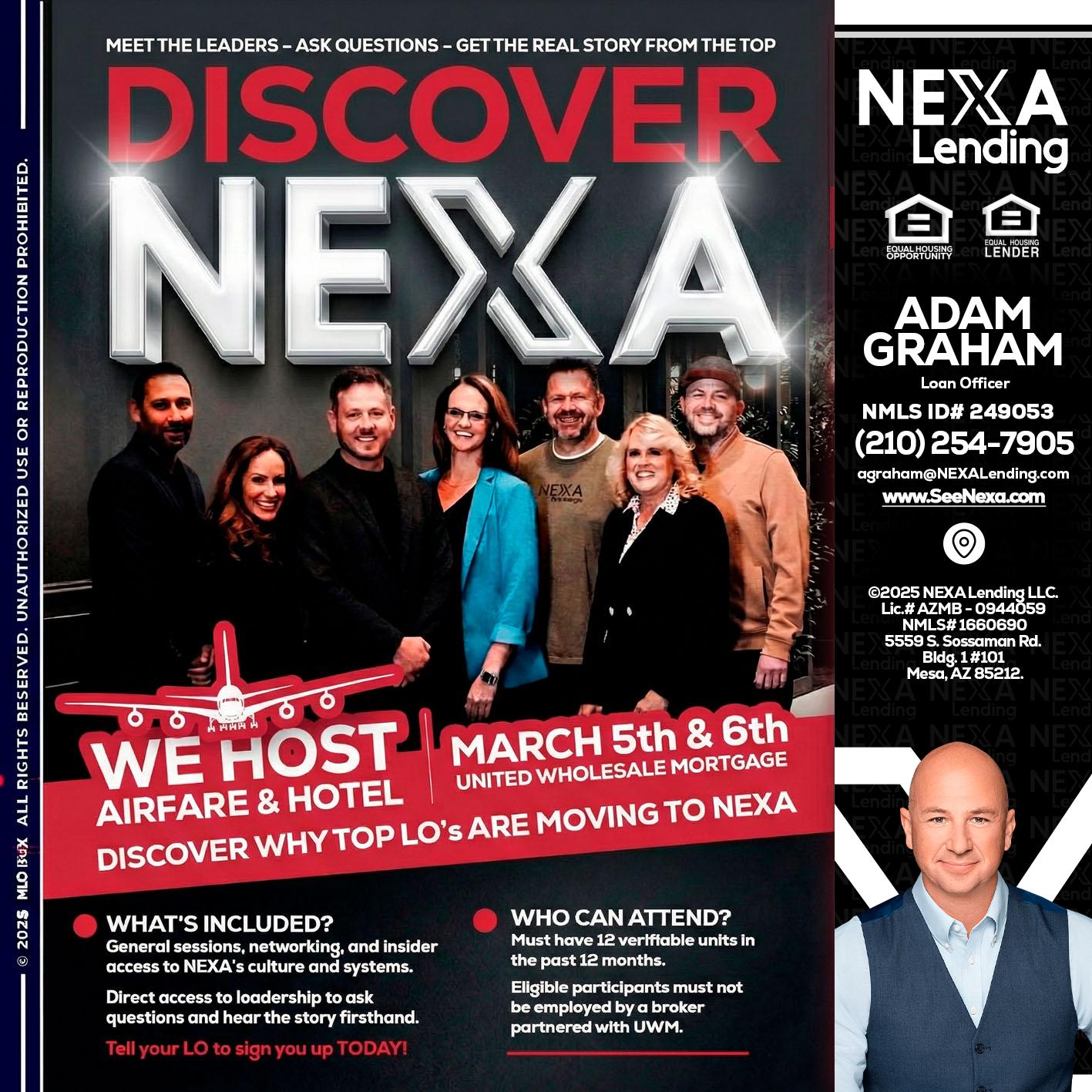 DISCOVER NEXA - Adam Graham -Mortgage Loan Advisor