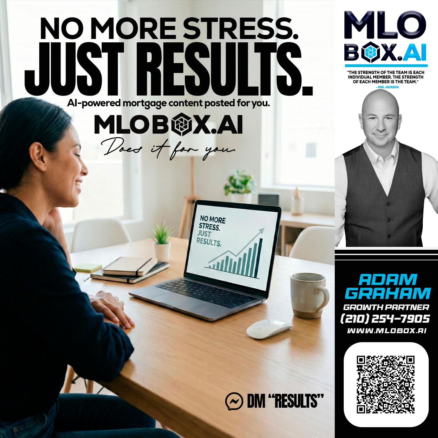 NO MORE STRESS - Adam Graham -Mortgage Loan Advisor