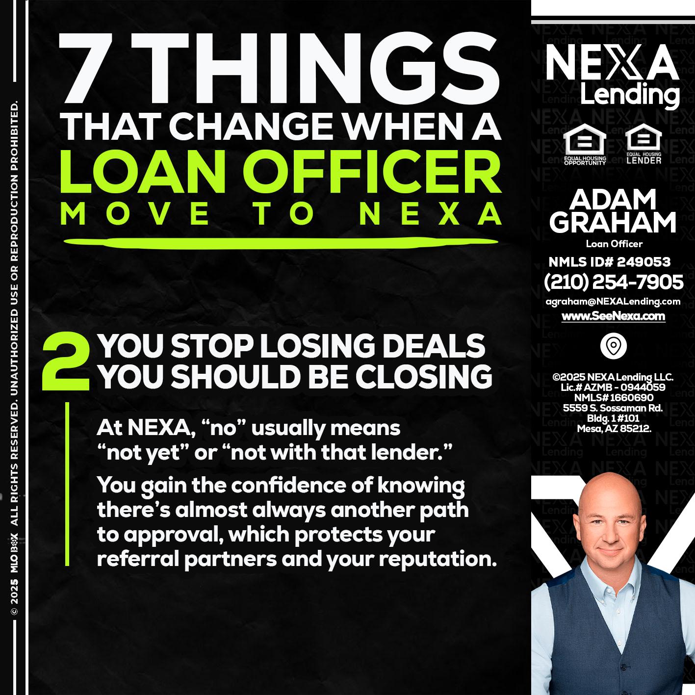 7 THINGS (2) - Adam Graham -Mortgage Loan Advisor