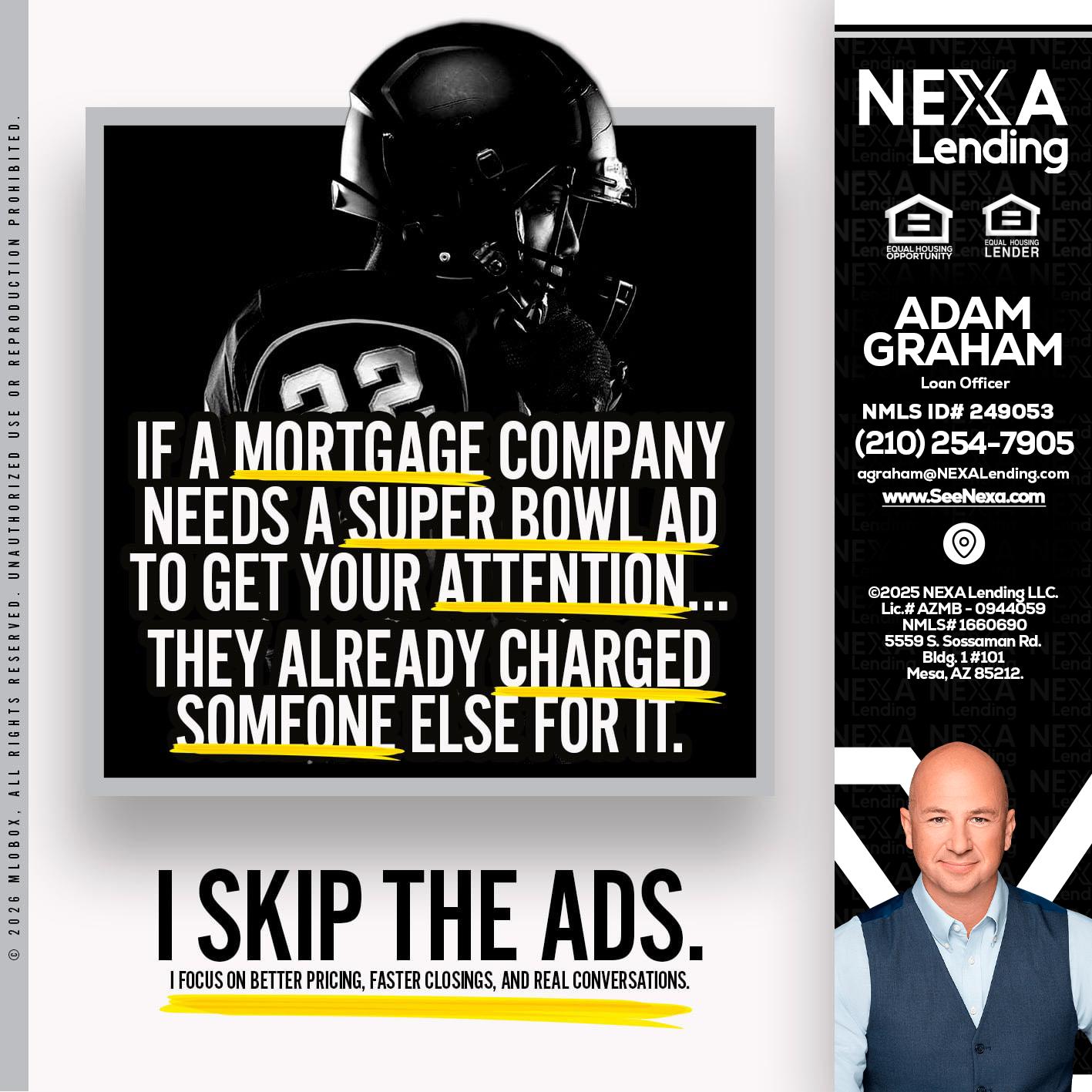 if a mortgage ad - Adam Graham -Mortgage Loan Advisor