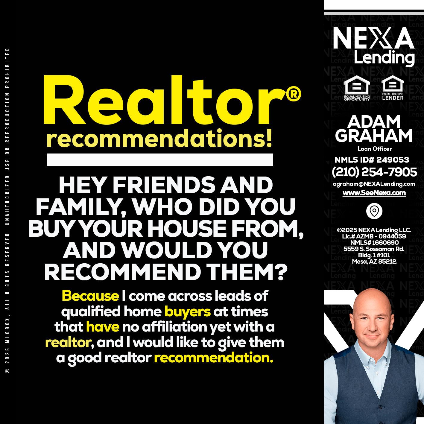 REALTOR - Adam Graham -Mortgage Loan Advisor