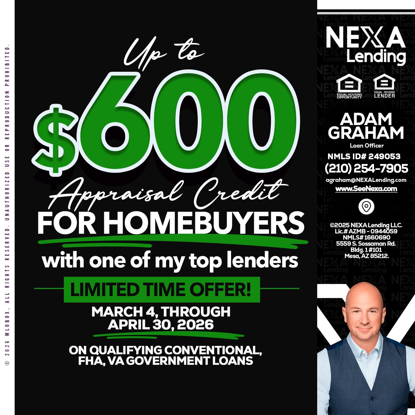 UP TO 600 - Adam Graham -Mortgage Loan Advisor