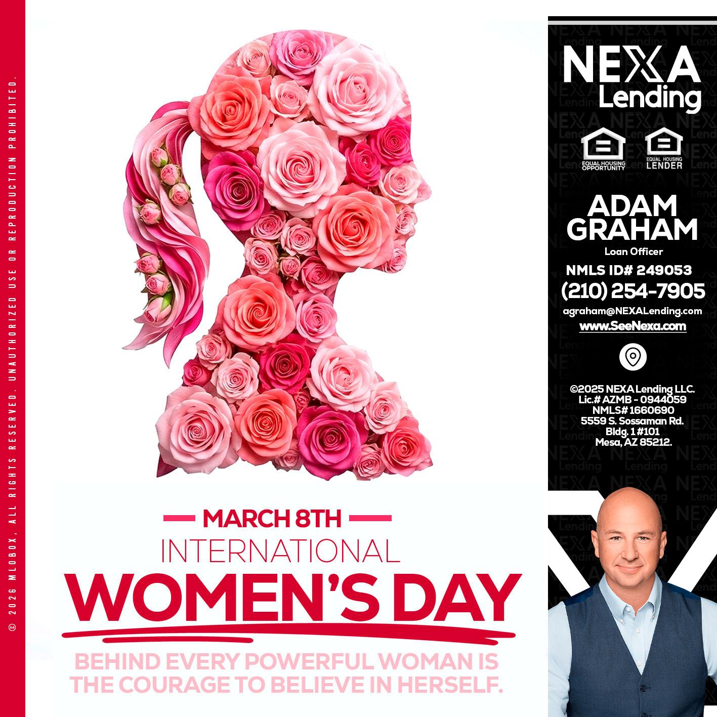 MARCH 8TH - Adam Graham -Mortgage Loan Advisor