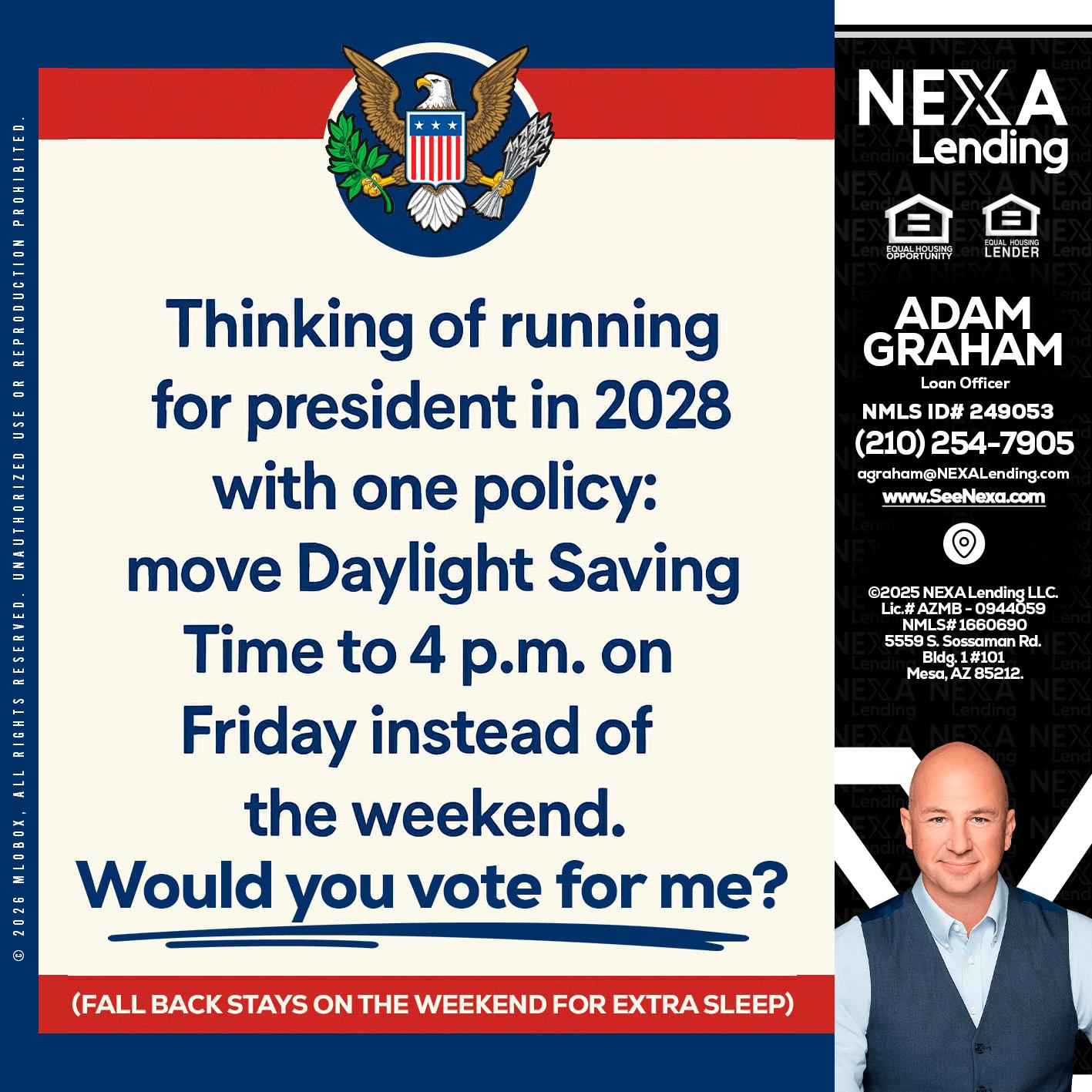 THINKING OF RUNING - Adam Graham -Mortgage Loan Advisor