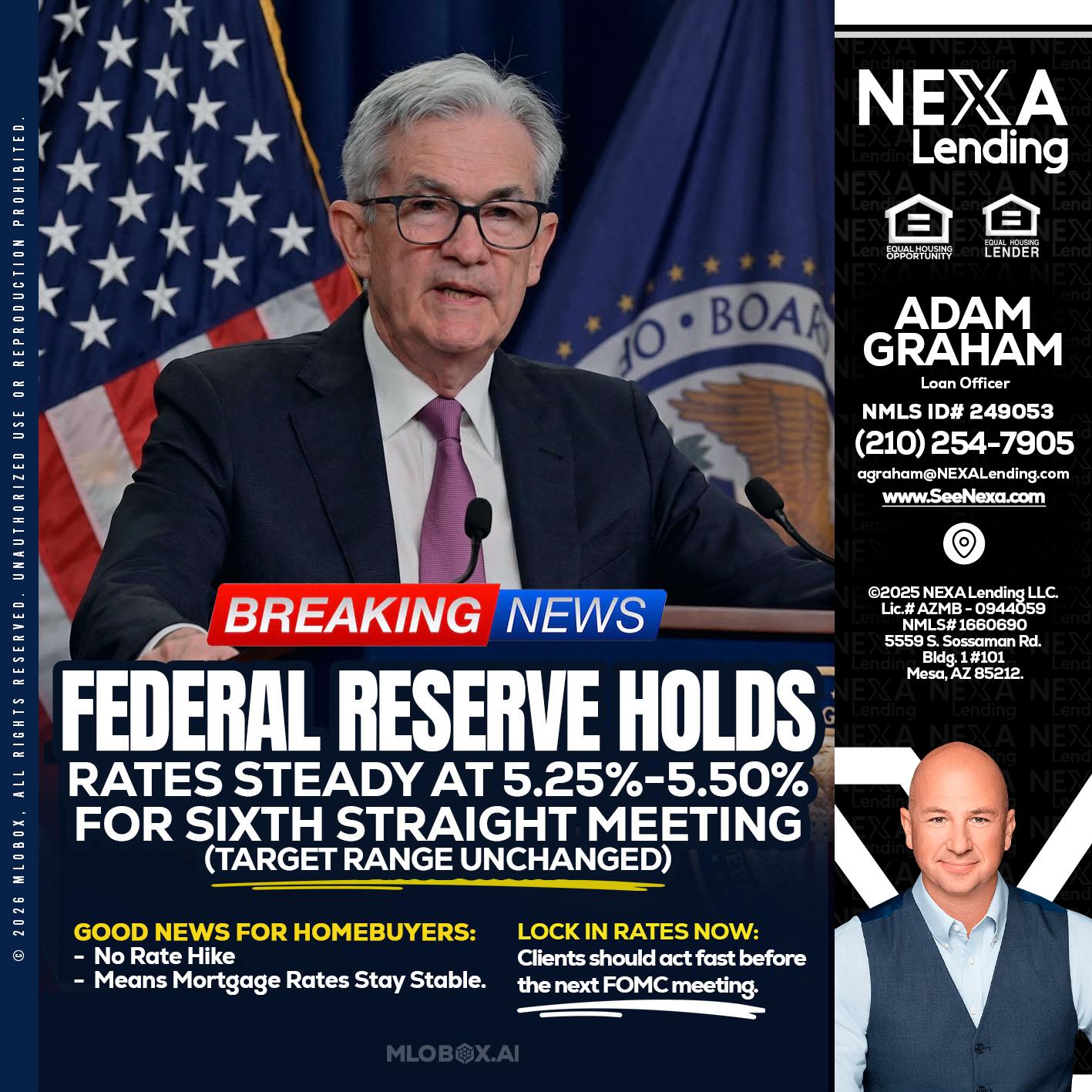 federal reserve - Adam Graham -Mortgage Loan Advisor