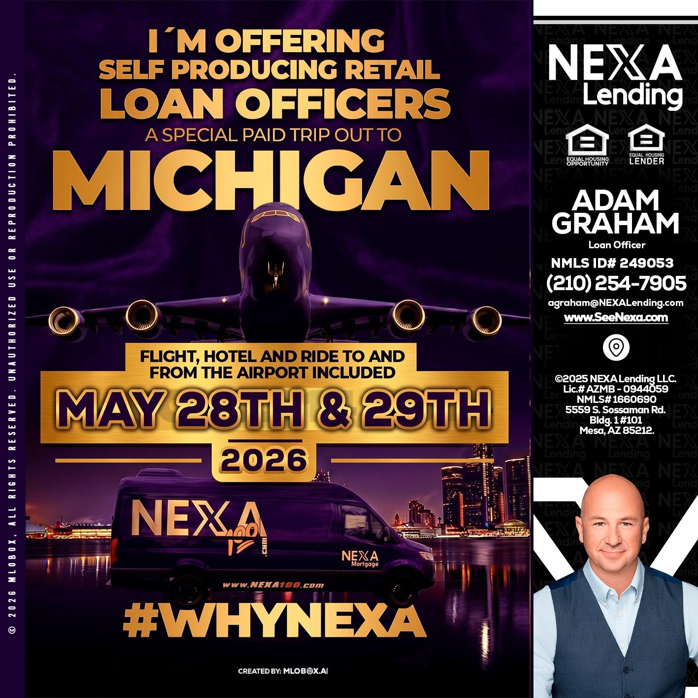 MICHIGAN - Adam Graham -Mortgage Loan Advisor