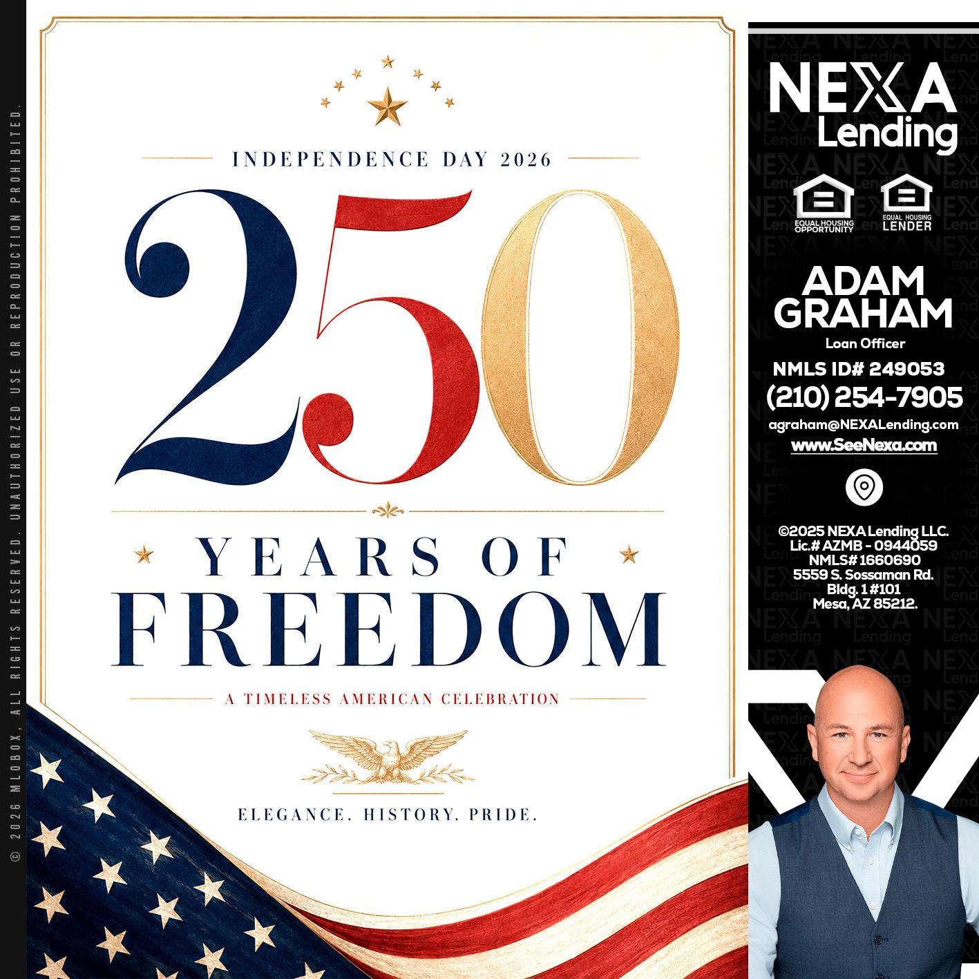 250 YEARS - Adam Graham -Mortgage Loan Advisor
