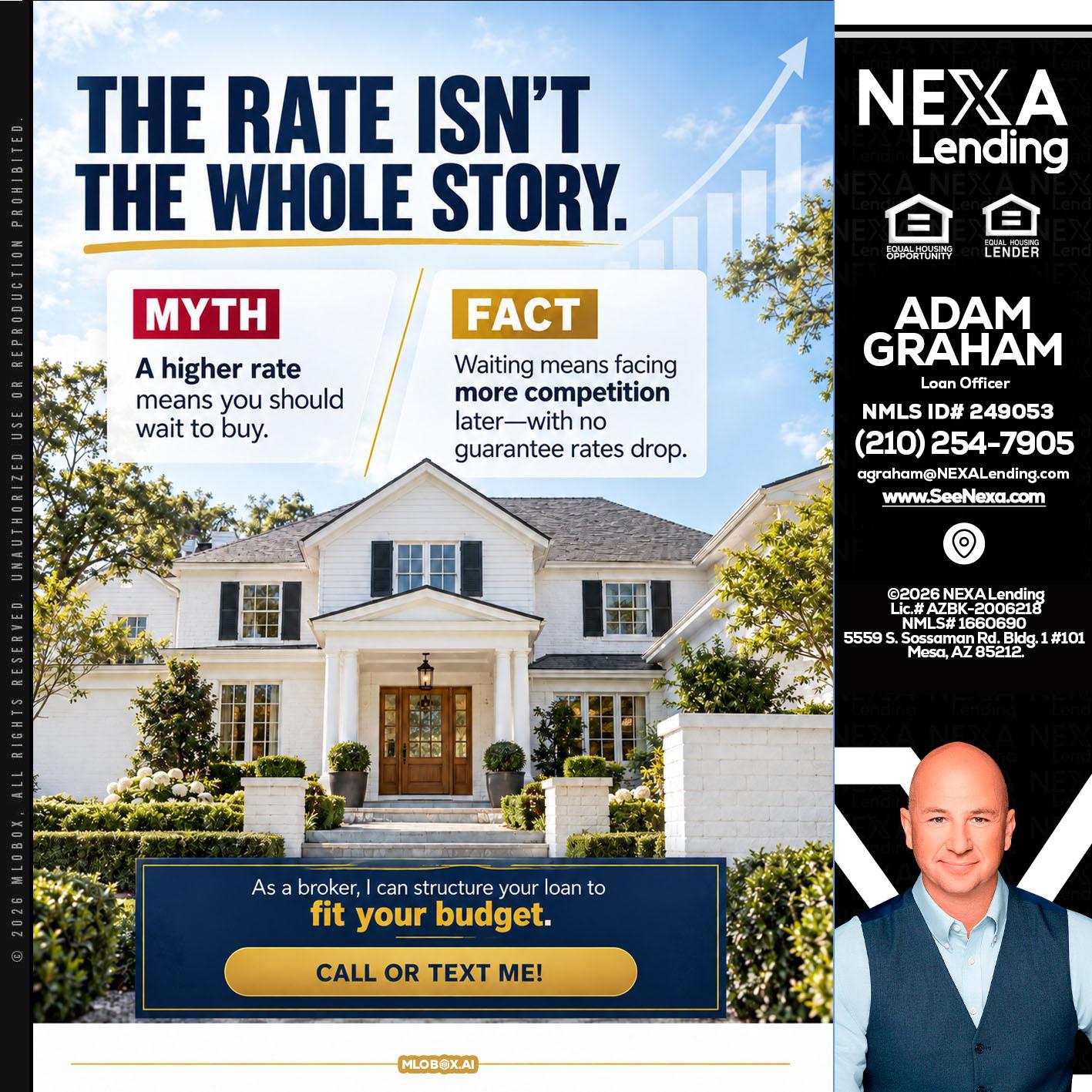 THE RATE ISNT - Adam Graham -Mortgage Loan Advisor