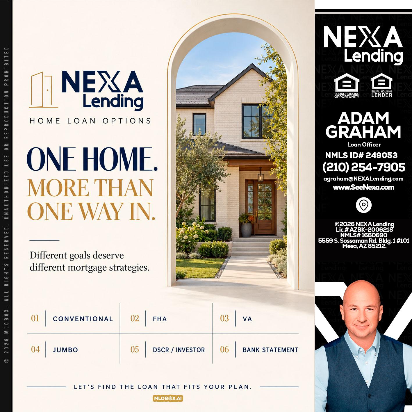 ONE HOME - Adam Graham -Mortgage Loan Advisor