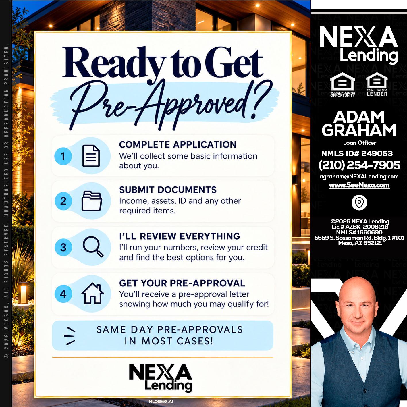 ready to get - Adam Graham -Mortgage Loan Advisor