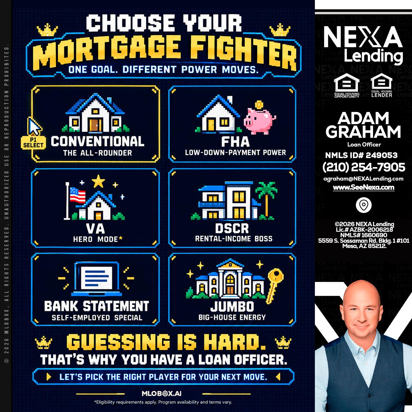 CHOOSE YOUR MORTGAGE - Adam Graham -Mortgage Loan Advisor