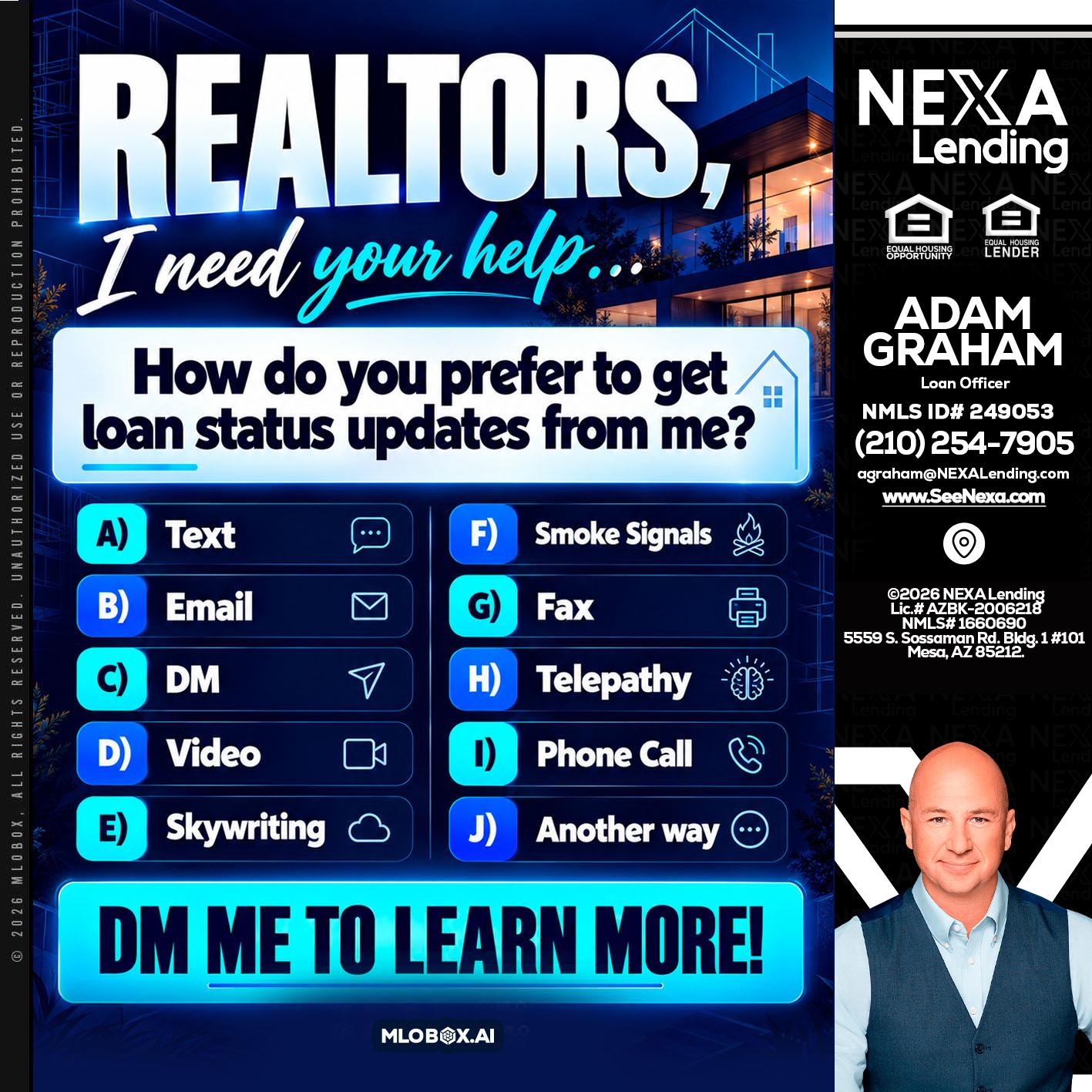 REALTORS - Adam Graham -Mortgage Loan Advisor